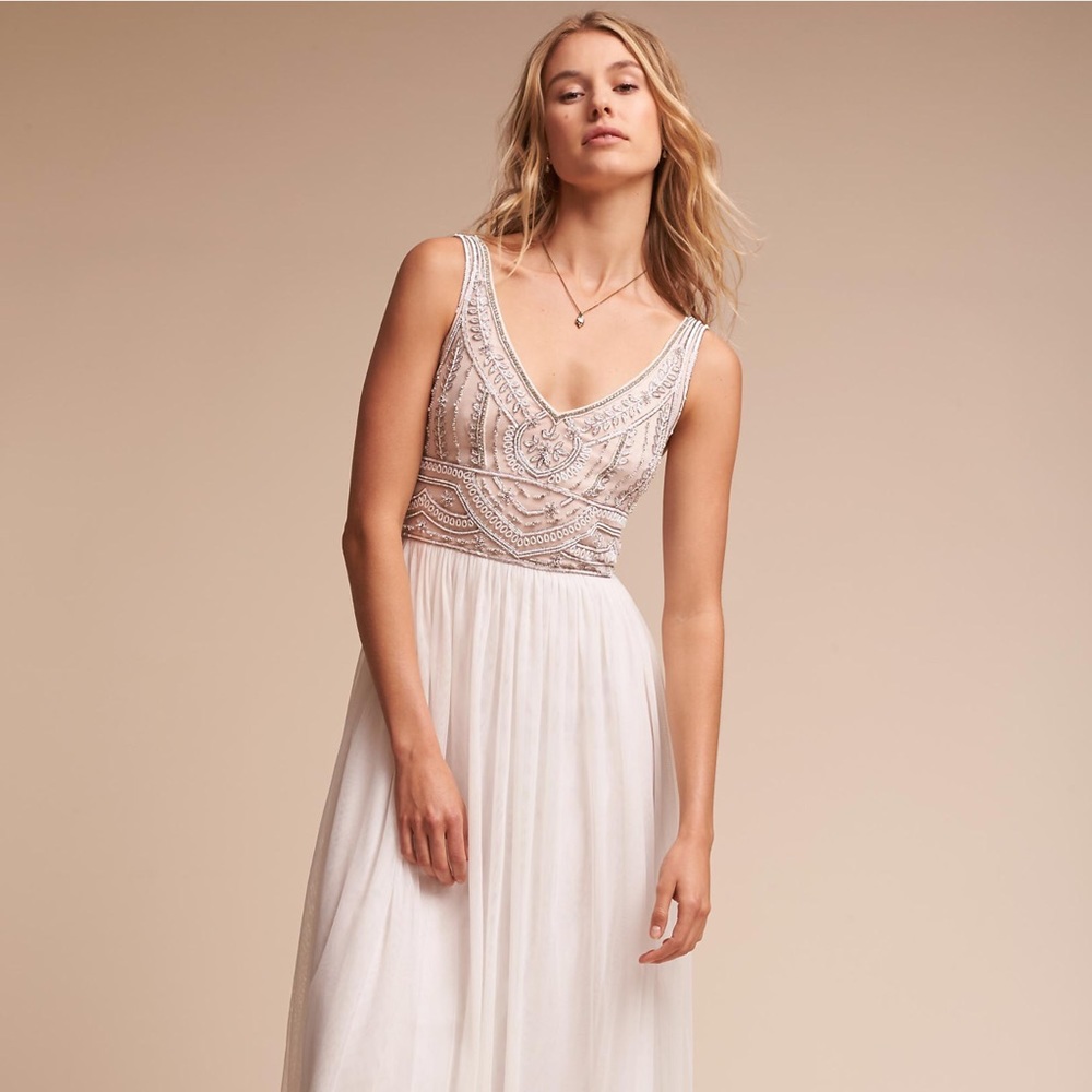 BHLDN sterling bridesmaid dress in ivory